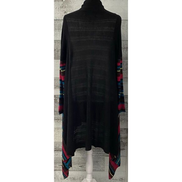 Jones New York Womens Size S/M Cardigan Knit Open-Front Sweater Waterfall Draped - Picture 2 of 9